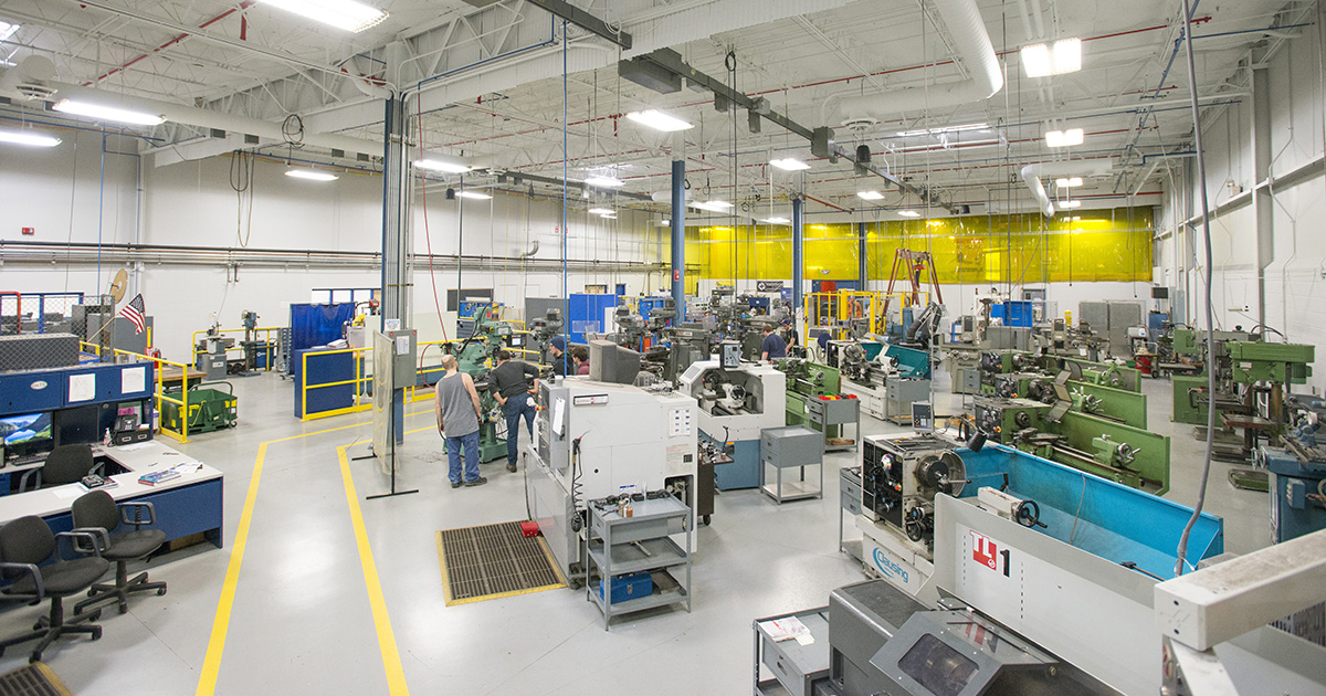 The Machining Lab area of the RMTC.