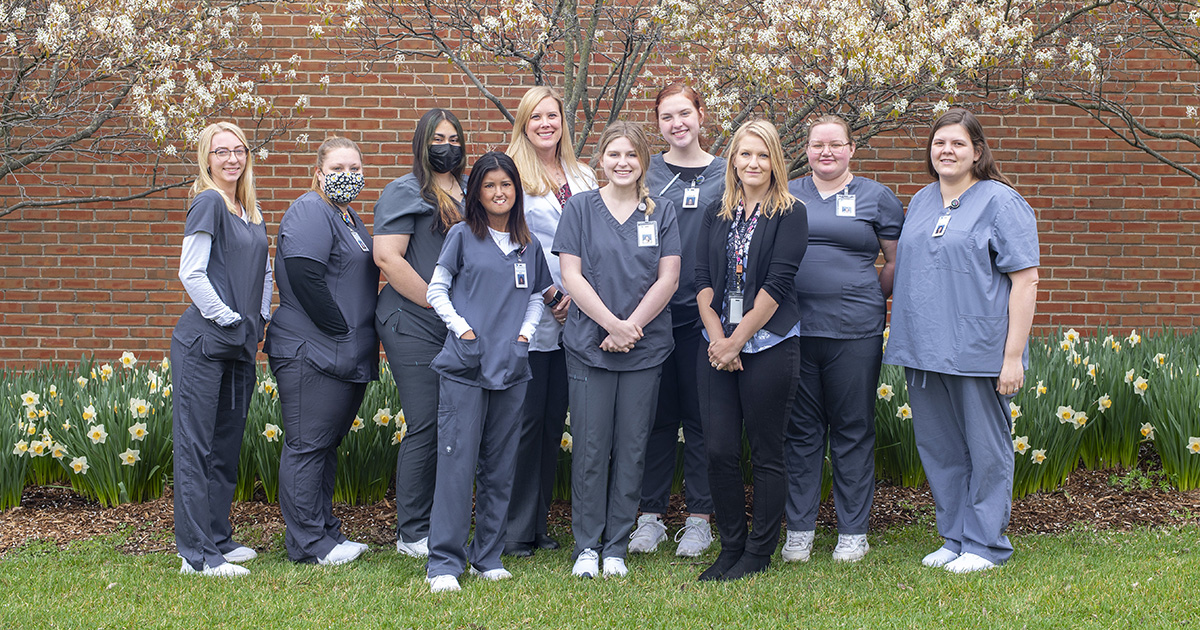 A group photo of Medical Assistant graduates.