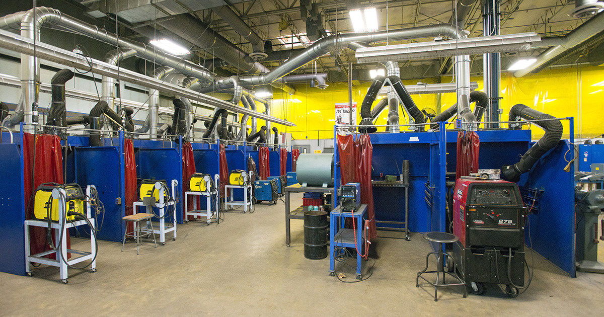 The Welding Lab area at the RMTC.