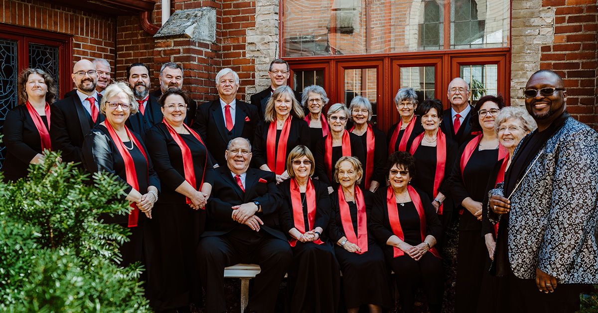 A group photo of the Branch County Community Chorus.
