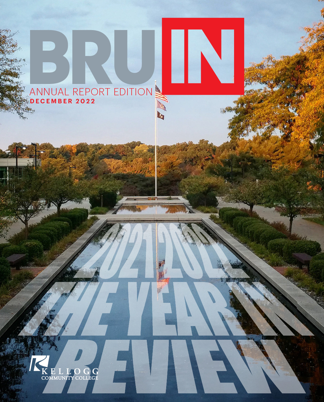 An image of the cover of BruIN magazine annual report issue dated December 2022.